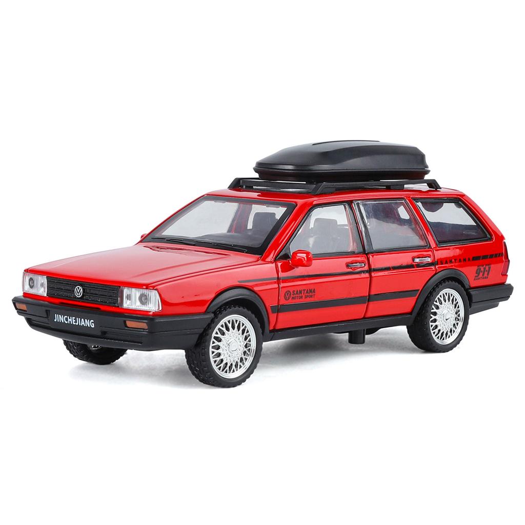 1/32 VolksWagenwerk Santana Wagon Литой металлический модельный автомобиль Миниатюрная модель автомобиля Украшения Коллекция для мальчиков Дисплей Подарок для друзей