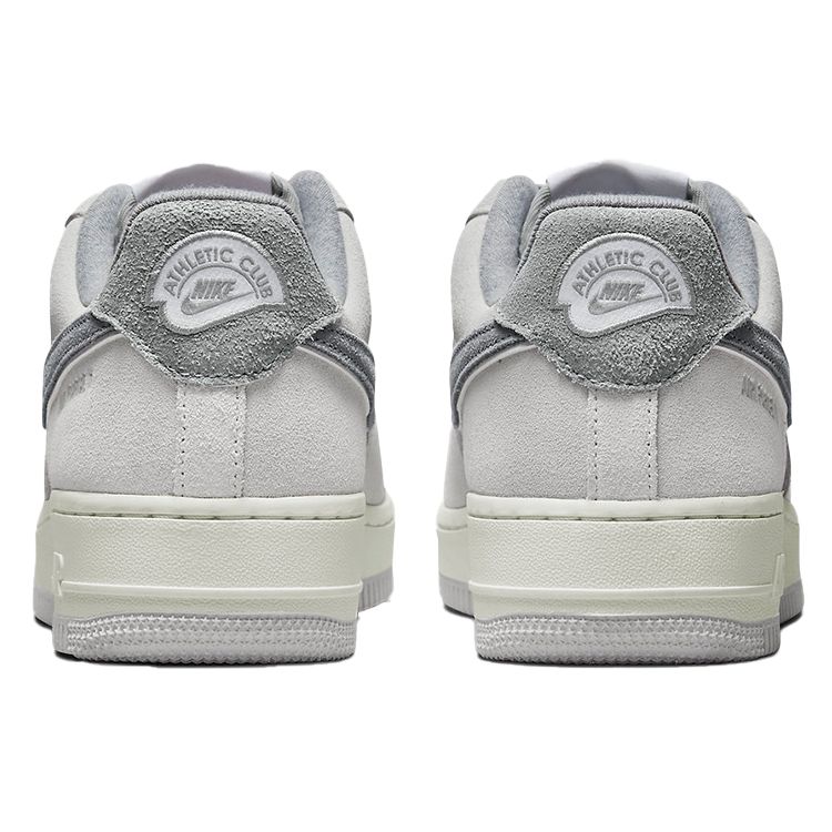 Nike Air Force 1 07 LX Athletic Club — женские кроссовки светло-дымчатого цвета с парусом DQ5079-001