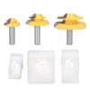 3PCS 1 2in Shank Router Bit 45 Degree Glue Joint Lock Miter Woodworking Milling Cutter Kit