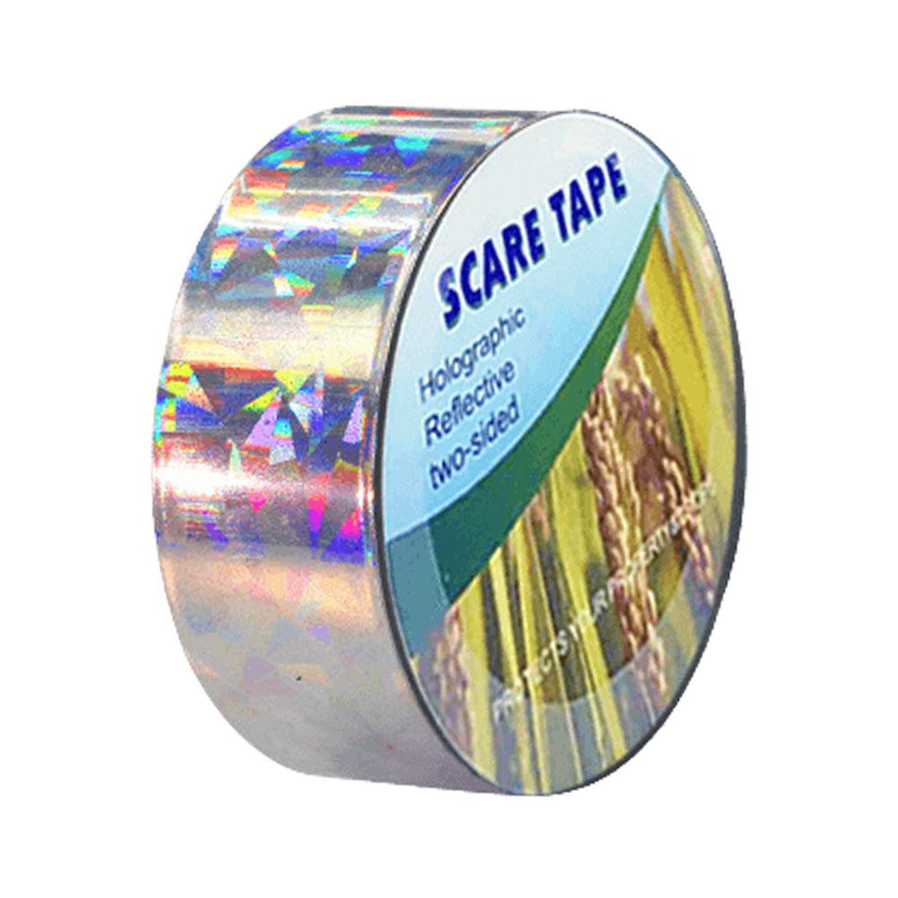 Светоотражающая лента отпугиватель птиц Защита сада Двусторонняя мигающая Физический отпугиватель Голуби Ворона Утка Птичья лента