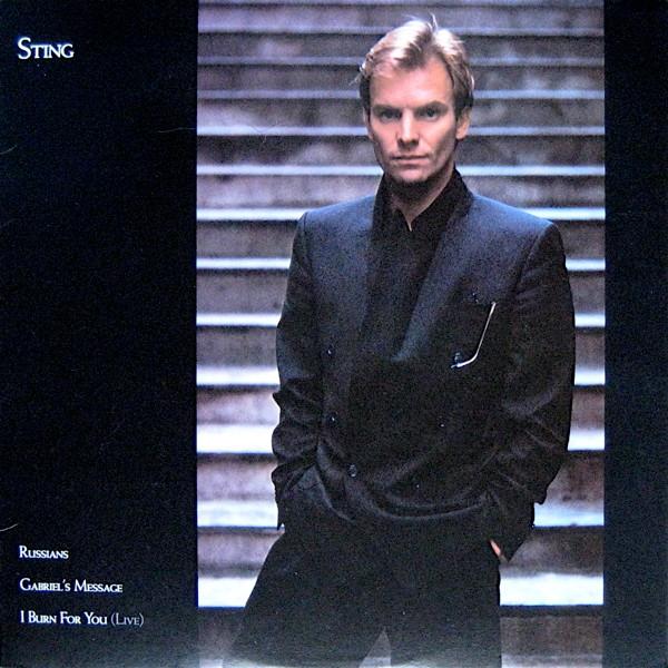 12-дюймовая пластинка STING - Russians SP12164 A&M Records 1985 США Рок Б/У