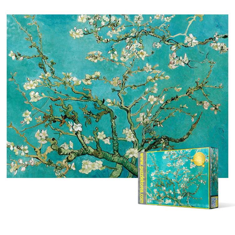 Пазл из 2000 деталей - Цветущее миндальное дерево, популярная корейская головоломка
