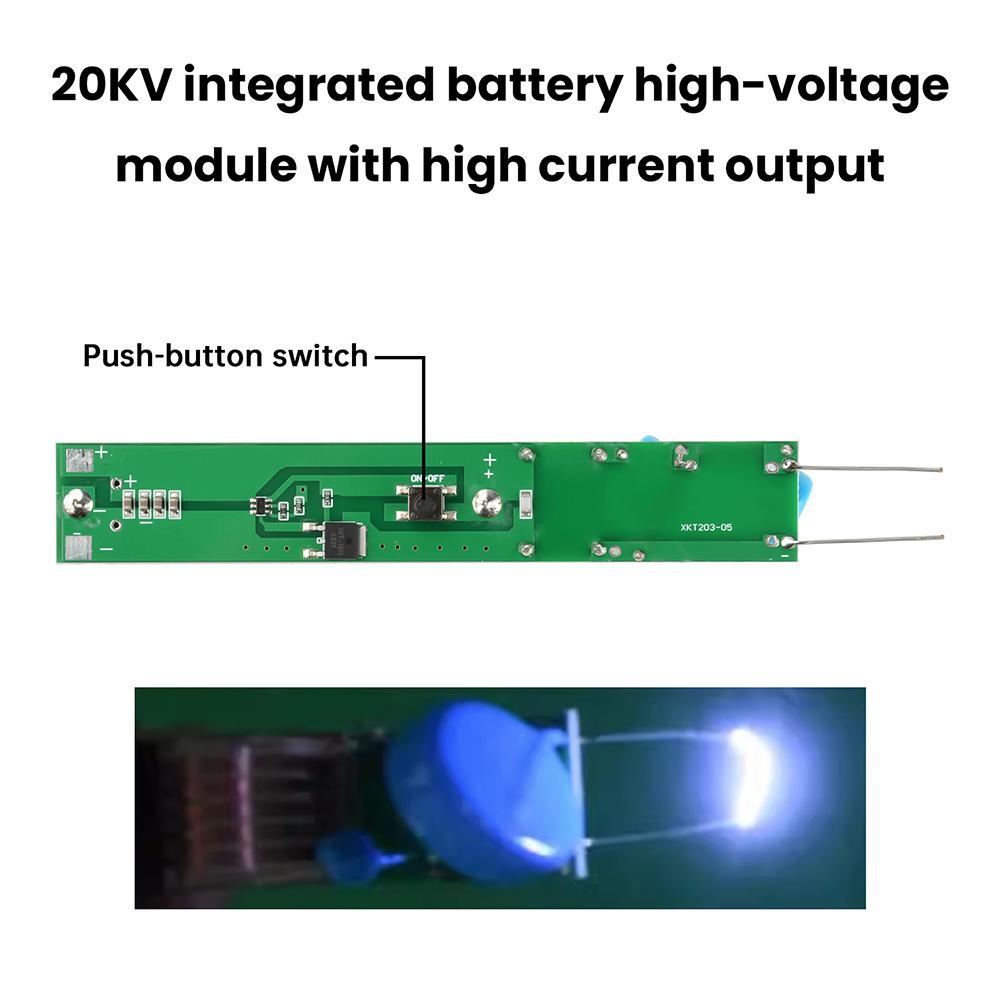 3.7V DIY Ignition Coil Booster 20KV High Voltage Step Up Transformer Electronic Component Kit