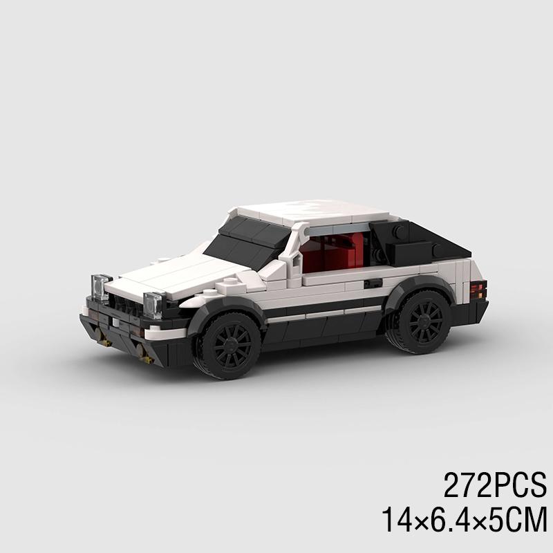 MOC Скоростной Спортивный F1 Городской Гоночный Автомобиль AE86 Строительные Блоки Кирпичное Транспортное Средство Суперкар Форсаж1 MK4 Supra Детские Игрушки Мальчик