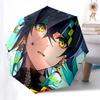 Anime Character, Fantasy Art- Automatic Opening and Closing, 8-rib Structure Portable Umbrella, Suitable for Men and Women in All Seasons -