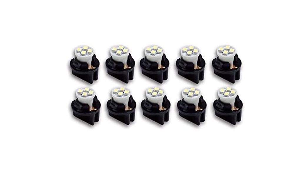 PA 10 шт. T10 LED Белый 6000K Лампа салонная/Подсветка номерного знака Внутреннее освещение Светодиодный элемент Лампа 1/2" Патрон