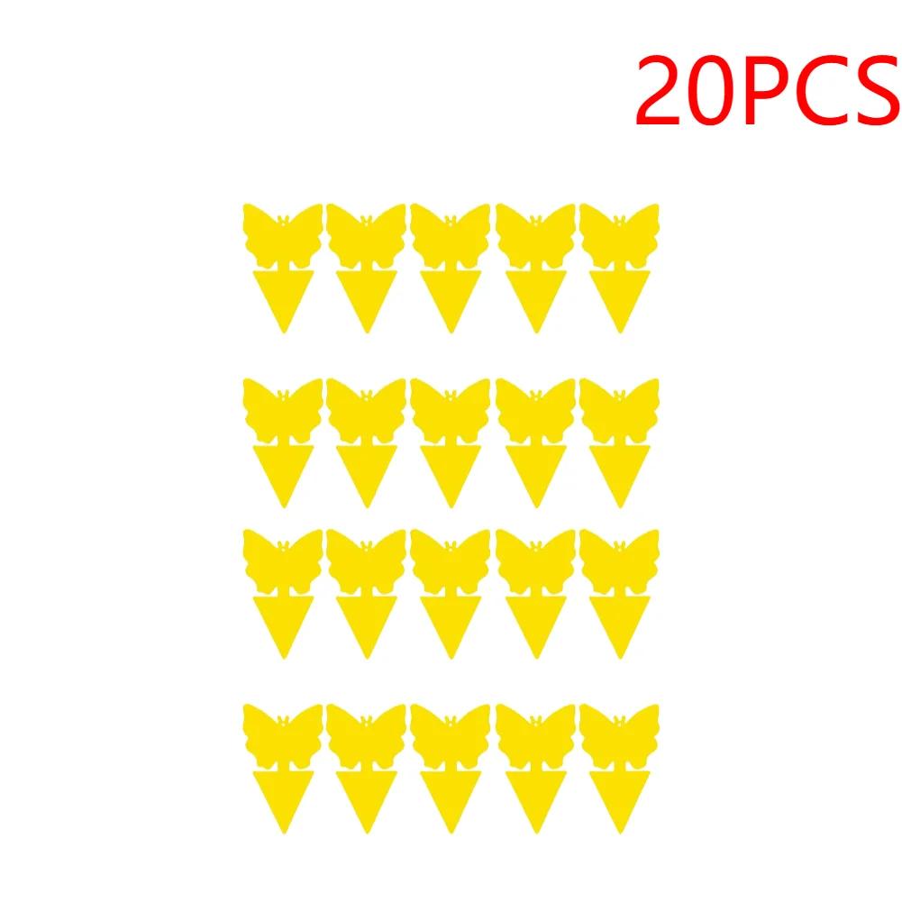 100-10pcs Dual-Sided Insect Mosquito Sticky Trap For Garden Insect Killer Whitefly Thrip Fruit Fly Gnat Waterproof Sticky Board