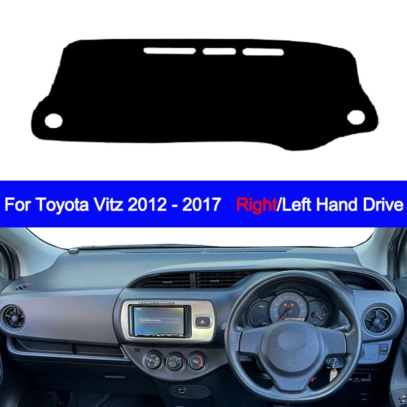 Автомобильный внутренний чехол на приборную панель для Toyota Vitz 2012 - 2017 Защитный коврик на центральную консоль Коврик на панель Солнцезащитные аксессуары