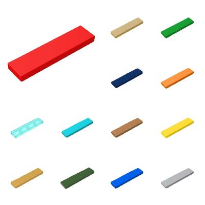 50 шт. 2431 91143 Тонкая Плоская Плитка 1 x 4 Точки Строительные Блоки Игрушки Для Детей Совместимые Образовательные Креативные Размер Подарок DIY MOC