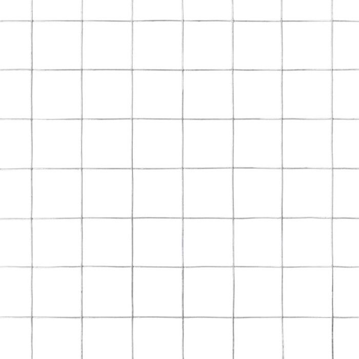 VidaXL Grillage Métal Acier 25x1,5 m Carré Argenté Treillis Clôture de Jardin 143621