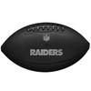 Wilson NFL Team Metallic Premiere Las Vegas Raiders Ball, Unisex black American football ball
