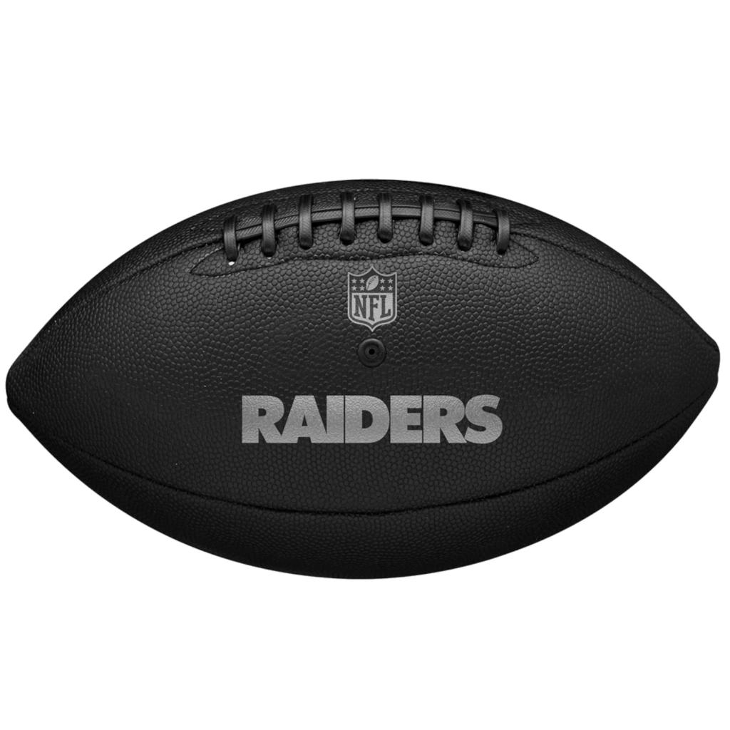Wilson NFL Team Metallic Premiere Las Vegas Raiders Ball, Unisex black American football ball