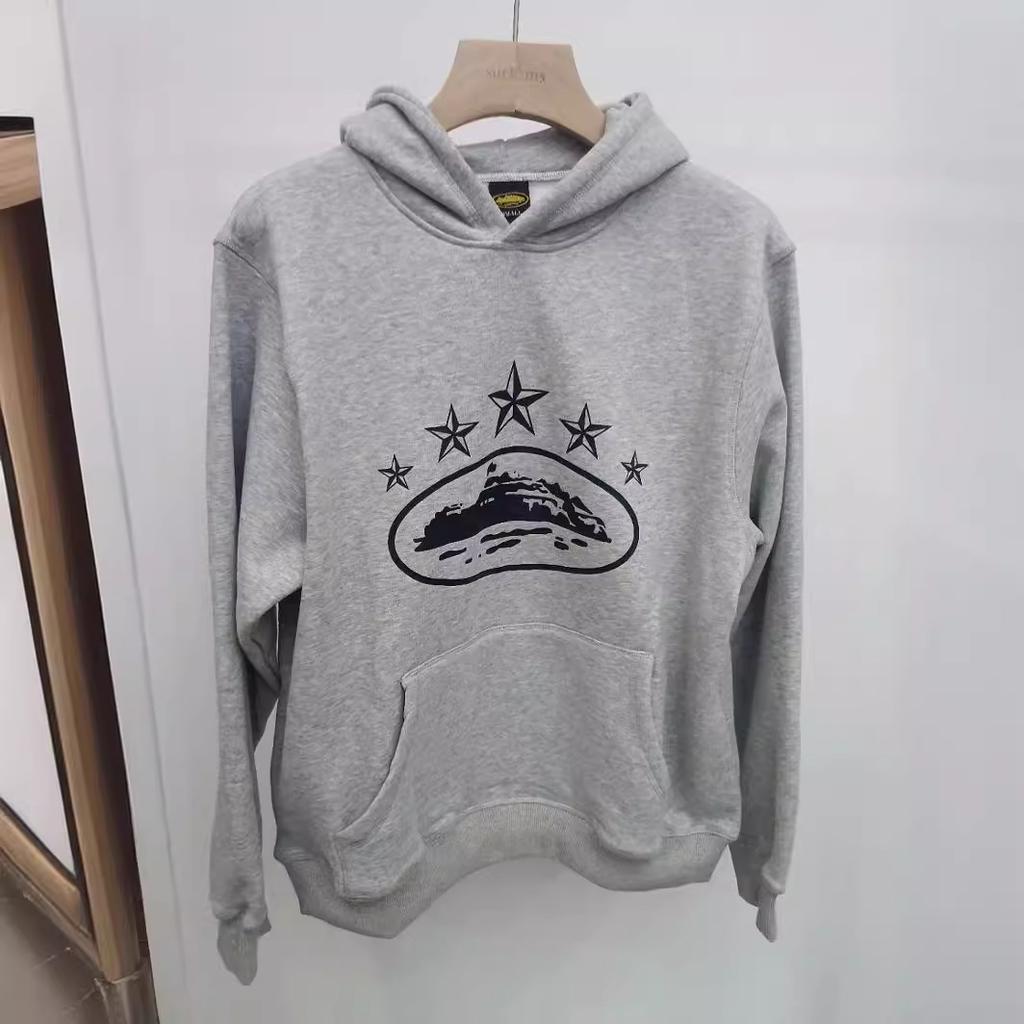 Alcatraz five-star ship printing loose hooded sweater European and American street sports and leisure suit trendy manufacturers