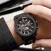New Men's Atmosphere Simple Fake Three Eyes Silicone Strap Watch Men's Quartz Watch
