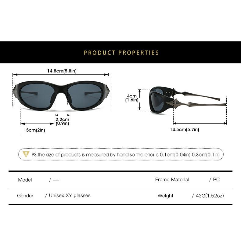 Y2K Punk спортивные солнцезащитные очки для мужчин и женщин 2025 года, роскошные брендовые винтажные солнцезащитные очки со звездами для женщин, ретро-очки 2000-х годов, очки