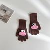 Мягкие и теплые перчатки без пальцев Игривые и красочные перчатки с пятью пальцами для мальчиков и девочек Идеально подходят для осени и зимы Прочные