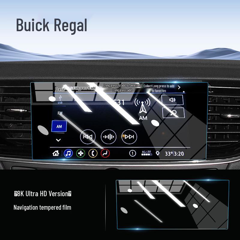 Защитная пленка для экрана навигации центральной консоли Buick Regal, закаленное стекло для приборной панели GS, модификация интерьера 2024.