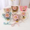 Girls Summer Straw Hat Bag Children Breathable Sunscreen Hat Straw Coin Purse For Outdoor