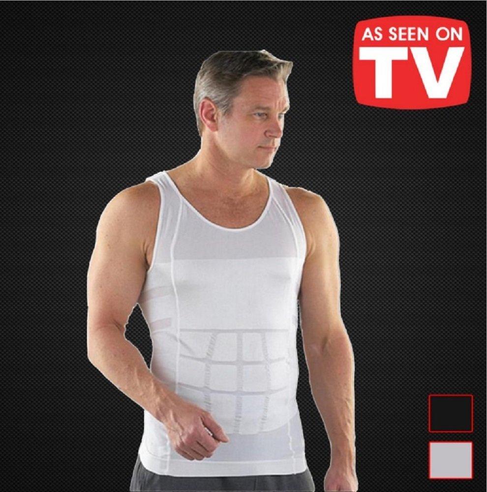 Майка для коррекции осанки и тонизирования, мужское корректирующее белье, рубашка, корректор, сутулость, (Размер 6, Черный, XL)