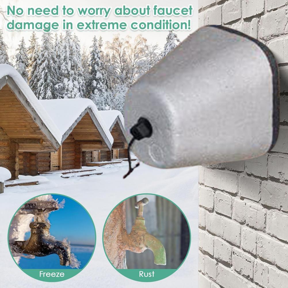 2Pcs/4Pcs Winter Outdoor Faucet Cover Thermal Insulation Anti Freezing Fastening Ring Tap From Freezing