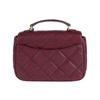 Tory Burch TB-Willa Chain Quilted Caviar Leather Messenger Bag Women bags Burgundy 87861-639