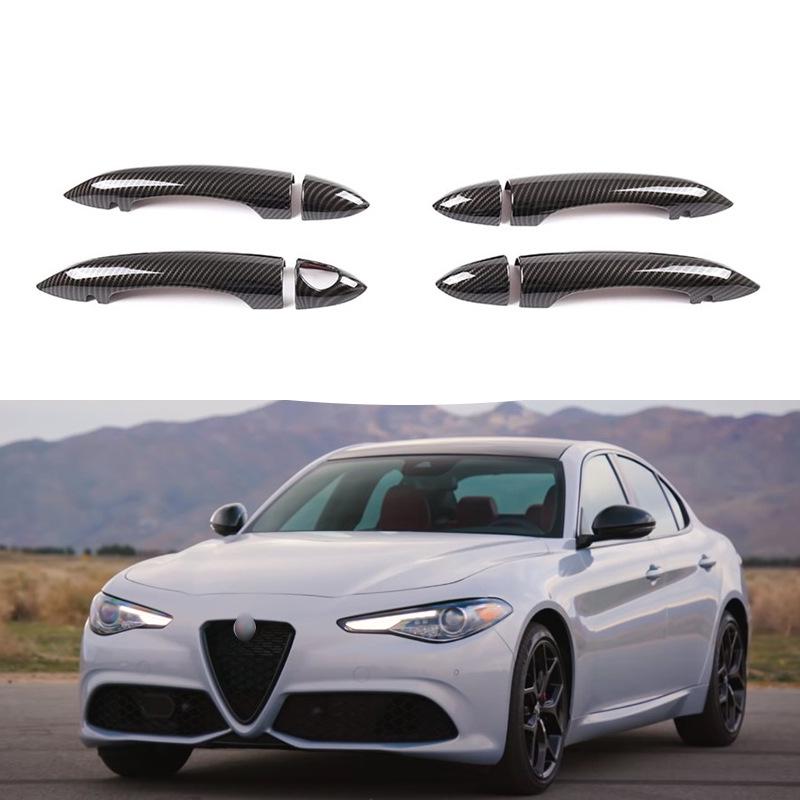 Альфа Ромео Джулия (2017-2022 гг.) Рисунок ручки наружной двери из углеродного волокна