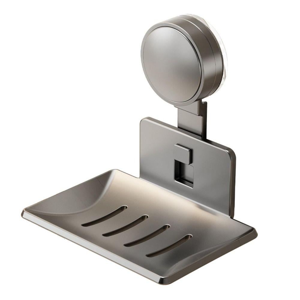 Wall-Mounted Soap Dish Suction Cup Soap Box High Quality Shower Soap Holder  Bathroom Accessories