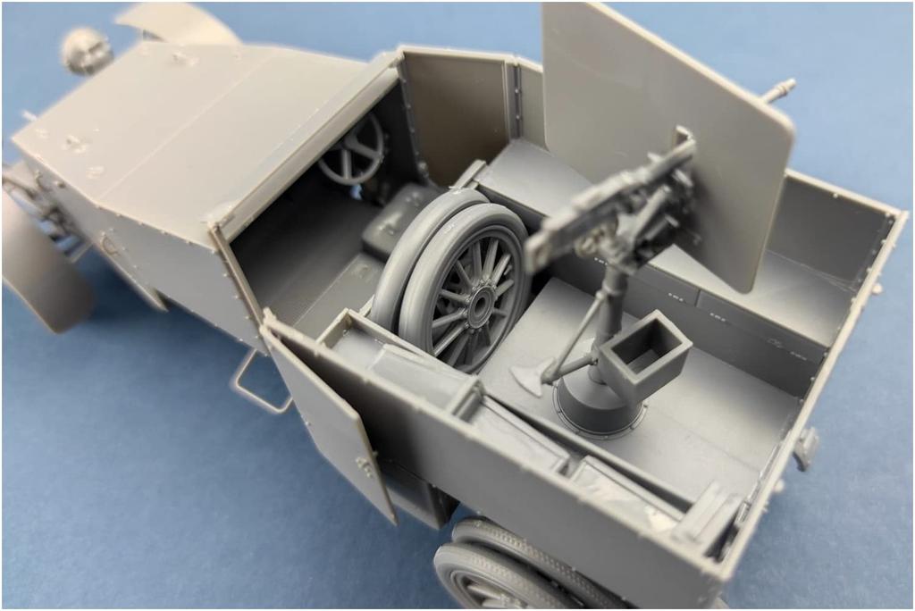 Copperstate Models 1/35 Французский бронеавтомобиль 1914 года Тип ED Пластиковая сборная модель COP35013 (Формованный цвет)