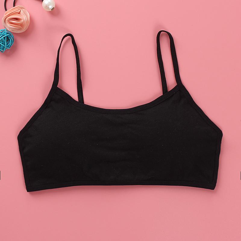 Бюстгальтер для девочек, дышащие подростковые бюстгальтеры для детей, нижнее белье для подростков, однотонный жилет для подростков, топы-трубы для девочек, нижнее белье