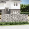 VidaXL 4x Arched Gabion Baskets Arched Gabion Cages Gabion Walls Garden Fences Terrace Outdoor 3145984