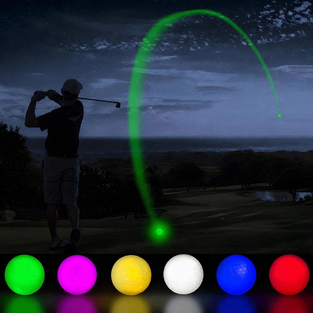 40 Hours Battery Life Glow In The Dark Golf Balls Resettable Time Light Up Golf Balls Golfer Gift