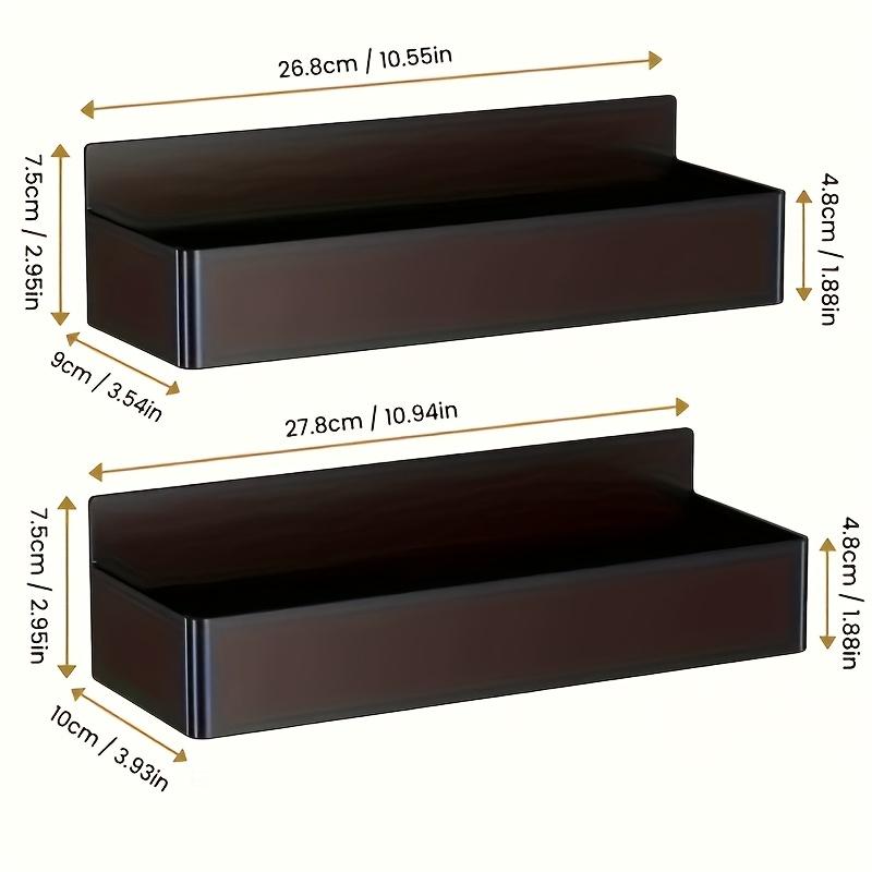 2Pcs Magnetic Spice Rack for Refrigerator, Multipurpose Magnetic Shelf for Fridge for Kitchen and Bathroom Organization