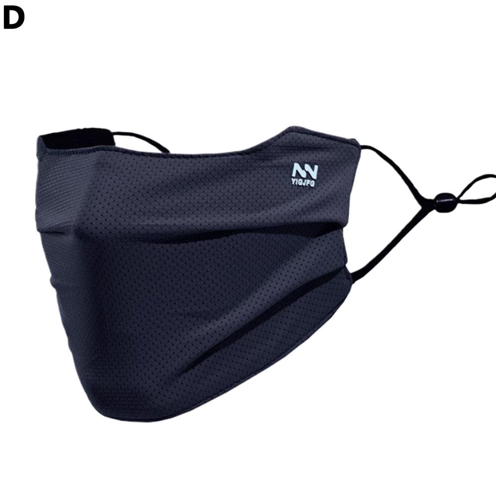 Дышащая маска для лица из ледяного шелка, УФ-защита для лица, Моющаяся, Многоразовая, Солнцезащитная маска для лица для мотоцикла, бега, езды, упражнений