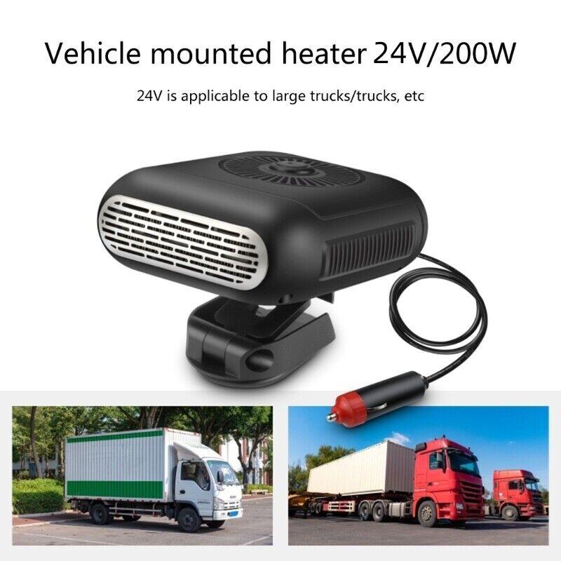 12/24 В Автомобильный Обогреватель Дефростера Демистер Электрический Обогреватель Ветрового Стекла Вращение На 360 Градусов Портативный Автомобильный Обогреватель