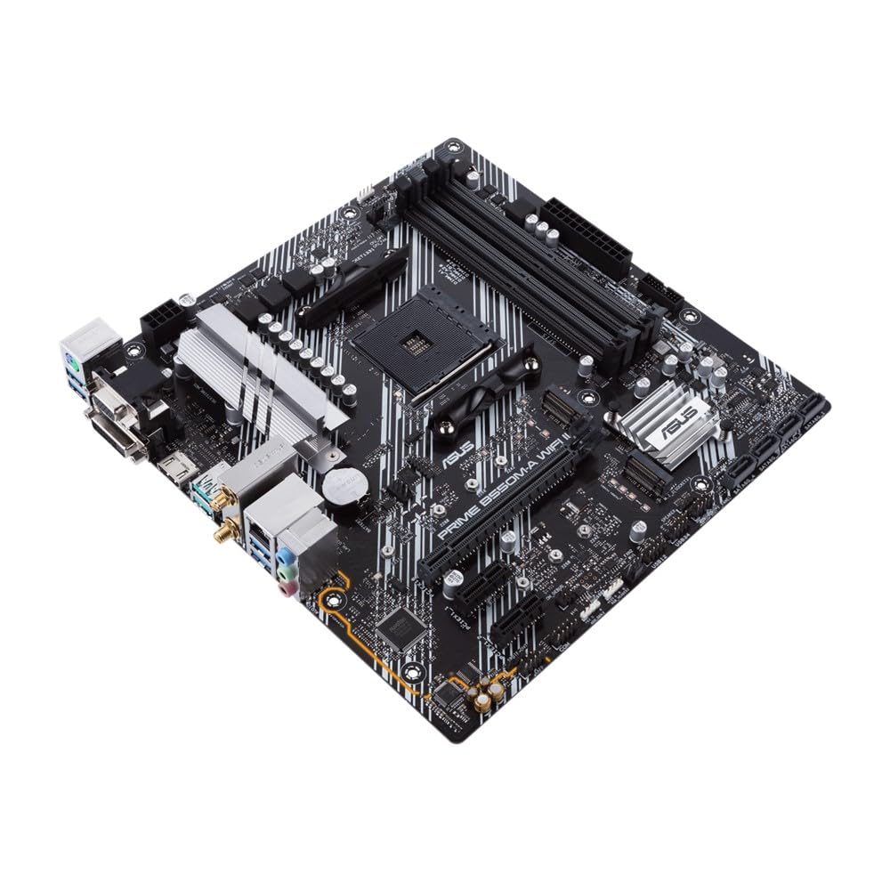 ASUS PRIME B550M-A WIFI II Motherboard with AMD Ryzen 5000 Series AM4 Compatible B550 and mATX Processors / Authorized Japanese Dealer