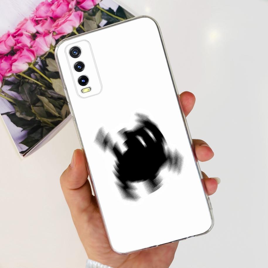 Для Vivo Y11s Y12s Чехол V2028 V2026 V2033 Популярный Цветок Прозрачная Силиконовая Задняя Крышка Для Vivo Y20 Y20i Y20s V2029 V2027 V2032 Funda