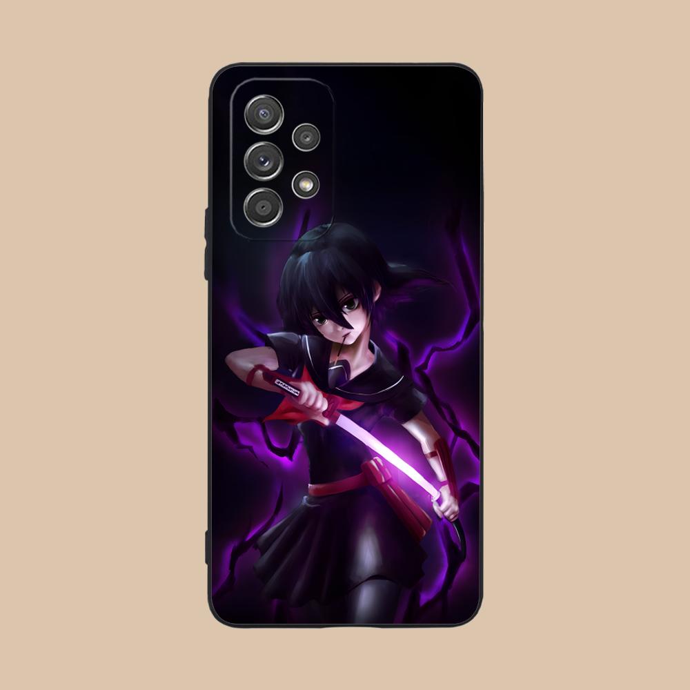Матовый ТПУ чехол для мобильного телефона Akame Kurome для Samsung Galaxy M55 54 42 35 34 33 32 23 22 15 14 13 12 F55 5G Цветная крышка