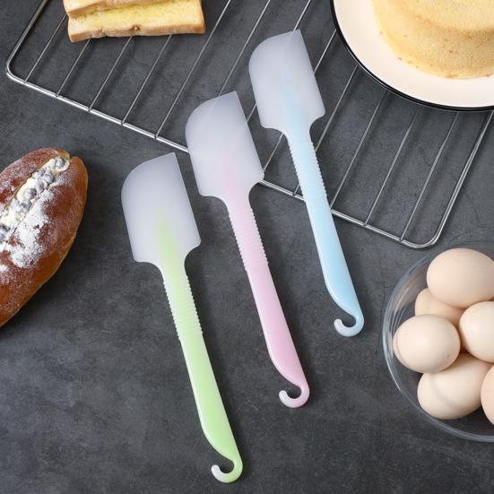 Spatula Non-Stick Ergonomic Design Comfortable Cooking Grip Multi-purpose Pastry Scraper Mold