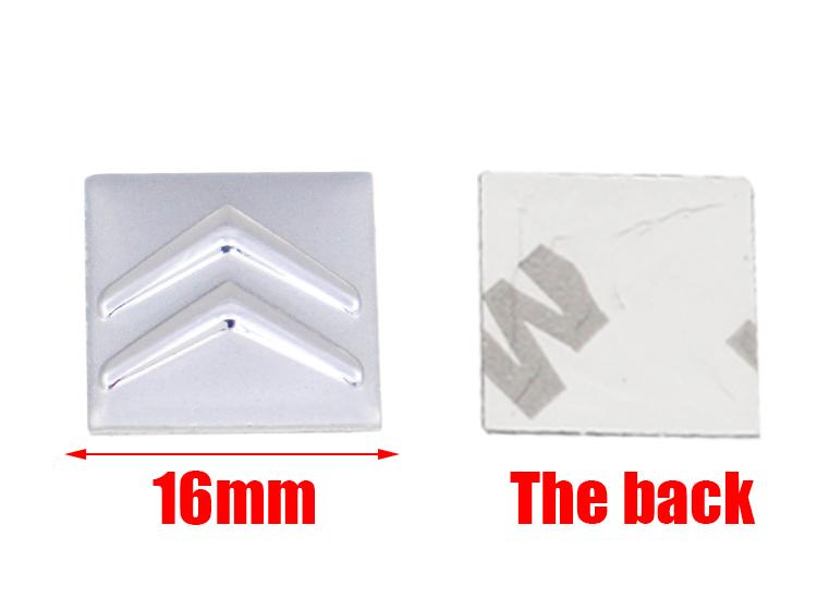 50pcs 100pcs Hot sale 3D Citroen 14mm 16mm Aluminum Car Logo Key Fob Decoration Emblem Auto Key Badge Sticker Accessories alg123