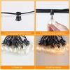 Waterproof LED Outdoor String Ball Lights 7.6M/20M Shatterproof Patio Lights For Outside Backyard Porch Garden Decor Wholesale