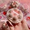 Вишнево-клубничное молочное кубическое медленно поднимающееся булочка для хлеба мягкая для снятия стресса сенсорная для снятия тревожности СДВГ подарок для детей взрослых