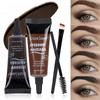 4 Colors Waterproof Shape Liquid Eyebrow Dye Natural Long Lasting Eyebrow Brow Gel Cream Makeup Color Cosmetic