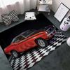 15 размеров Классический узор гоночного автомобиля Арт-ковер для спальни гостиной Крутой коврик для пола со старым автомобилем Домашний декор Нескользящий коврик для пола Ковры
