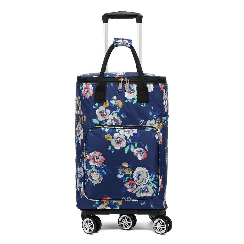 Складная Портативная Тележка для Продуктов с Сумкой - Бытовая Тележка для Супермаркета