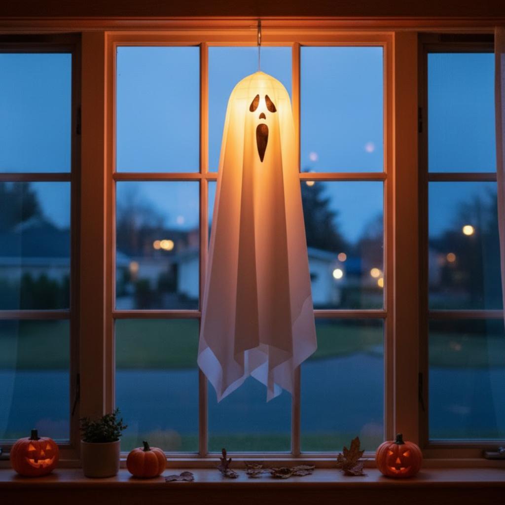 Ozdoba Na Halloween Duch Świecący 85 Cm