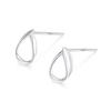 Earrings Silver925 Silver Gold Pink Gold 18K Coating Compatible with Metal Allergies Drop Cool Cool Summer (Silver)
