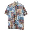 PARADISE BAY 90s Made In Hawaii Old Overall Handle Short Sleeve Aloha Shirt Men's Used