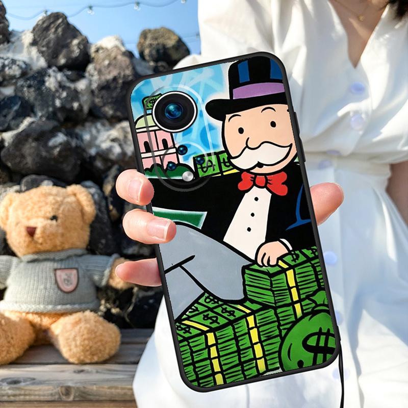 Dollar M-Monopolys Case For Honor Magic 6 Pro 90 70 50 Magic 5 Lite X6 X7 X8 X9 X6a X7a X8a X9a X8b X9b Cover