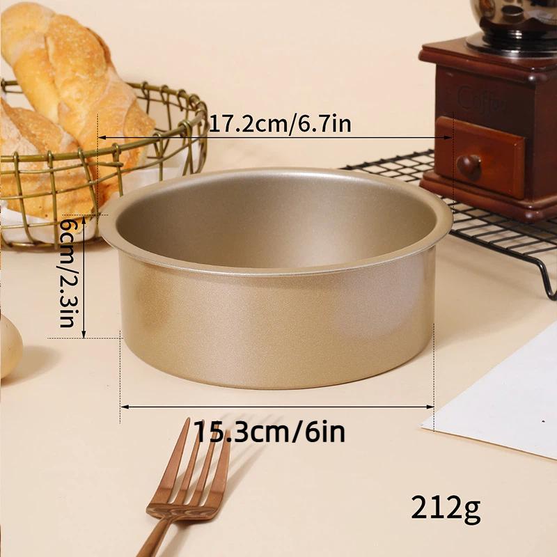 Round Cake Mold in Non-stick Aluminum Alloy with Removable Bottom Ideal for Professional Baking at Home