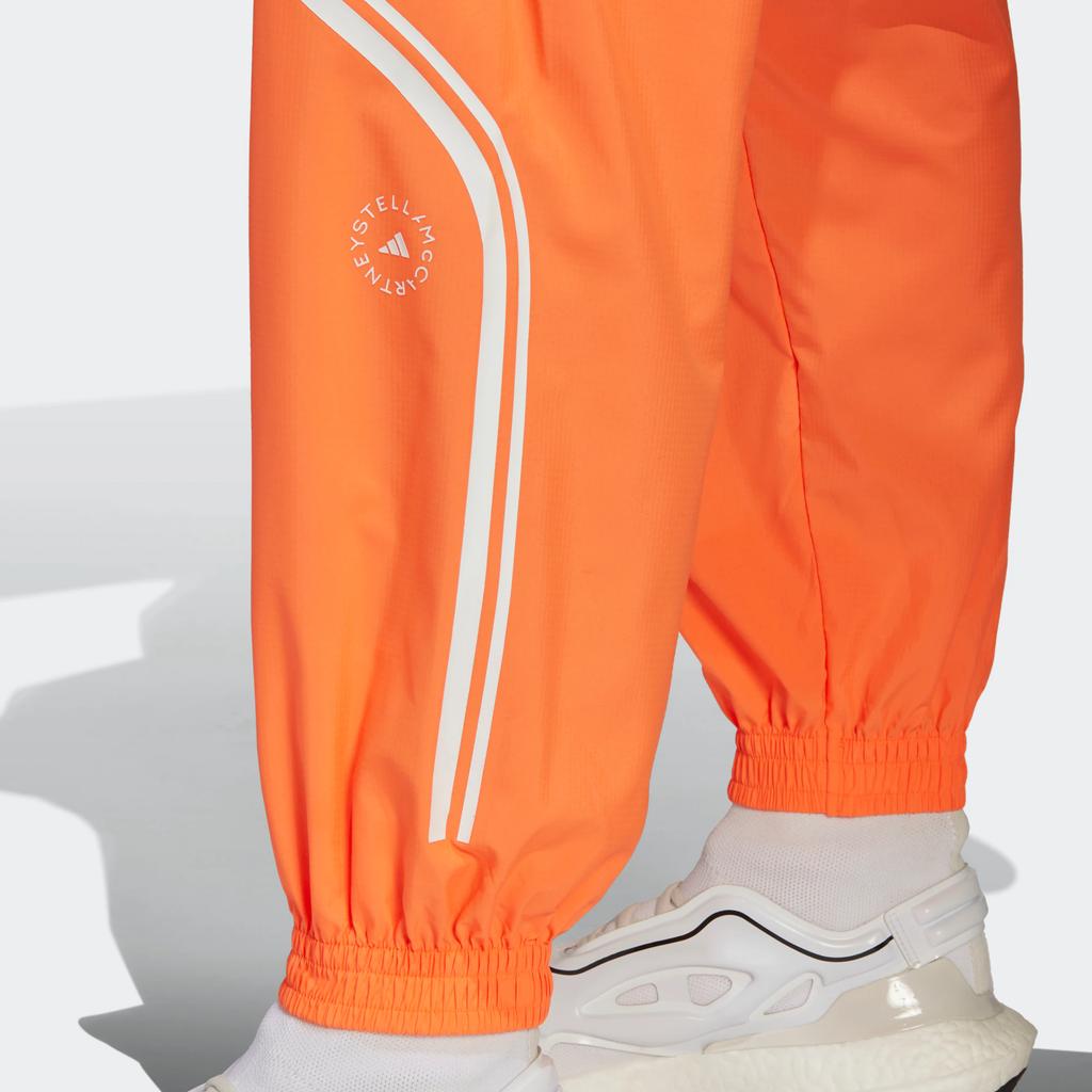 Adidas Свободные повседневные брюки для бега совместного бренда X Stella McCartney с контрастными полосками, женские брюки оранжевого цвета HC2985
